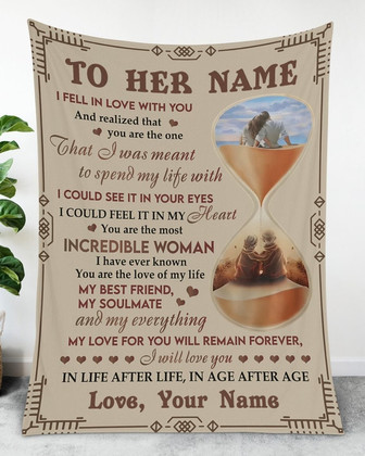 Blanket for Wife,Personalized Name Blankets,I love you,Husband and wife blanket gift,Valentine gifts for her, anniversary blanket - Thegiftio UK