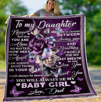 To my daughter blanket, daughter's birthday, christmas blanket, mom and daughter,gifts for daughter, daughter's birthday, family gifts - Thegiftio UK