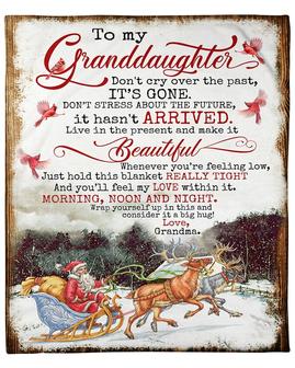 Granddaughter blankets, Christmas gifts from grandma, Custom Fleece Blankets,Christmas blanket Gifts - Thegiftio UK