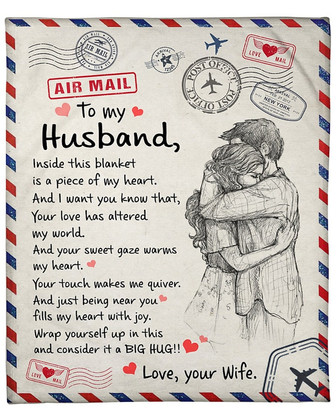 Perfect gift for husband, wife and husband blanket, Fleece Blankets, Christmas blanket Gifts, anniversary blanket gifts - Thegiftio UK