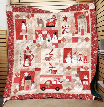 Snowman Christmas Blankets, Christmas gift for family, daddy and daughter, snowman family gift,snowman gifts for mom,mother and son - Thegiftio