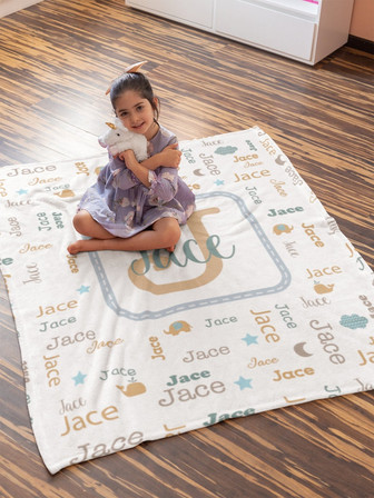 Baby Name Blanket, Custom Baby Blankets, Baby Blankets, Personalized Baby Blankets, Baby Blanket With Name, Baby Boy Blankets - Thegiftio UK