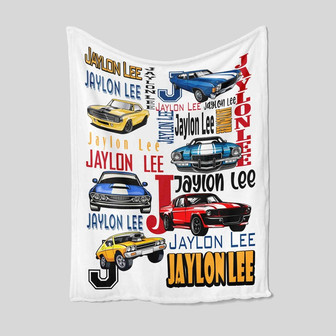 Car Racing Blanket, Custom Baby Blanket, Personalize Name Blanket, Baby Boy Blanket, Blanket For Baby, Gift Blanket For Christmas - Thegiftio UK