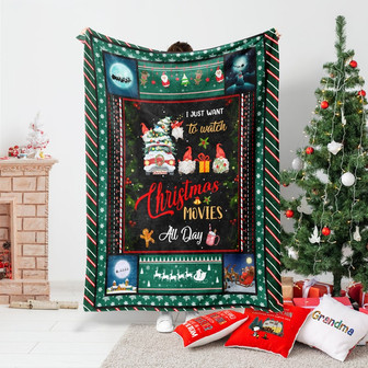 Christmas Movies Blanket, Custom Christmas Movies Blanket, Custom Family Blanket, Custom Christmas Blanket, Christmas Blanket - Thegiftio UK