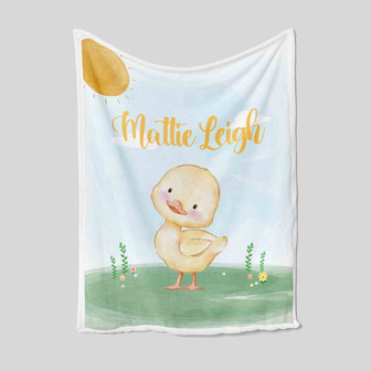 Custom Baby Blanket, Baby Blanket, Personalized Name Blanket, Duck Blanket, Sun Blanket, Flower Blanket, Sky Blanket, Family Blanket - Thegiftio UK