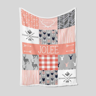 Custom Baby Blanket, Baby Blanket, Personalized Name Blanket, Kids Name Blankets, Custom Blankets, Outdoor Adventure Blanket, Gift Blanket - Thegiftio