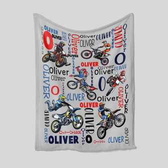 Custom Baby Blanket, Motorcycle Blanket, Motor Racing Blanket, Baby Blanket, Family Blanket, Gift Blanket - Thegiftio UK