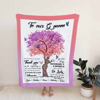 Custom Name Blanket, Mom Blanket, Family Blanket, Butterfly Blanket, Blanket For Mom, Mother Blanket, Nana Blanket - Thegiftio UK