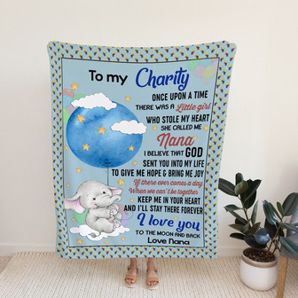 Custom Name Blanket, Grandma Blanket, Family Blanket, Elephant Blanket, Nana Blanket - Blanket for daughter - Thegiftio UK