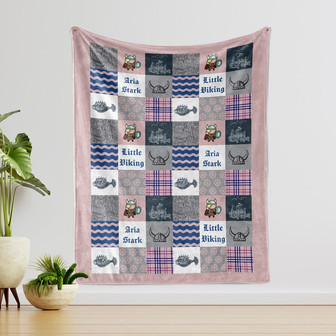 Custom Viking Baby Girl Blanket, Personalized Baby Name Blanket, Little Viking Baby Blanket, Gift Idea For Baby, Gif For Children. - Thegiftio UK