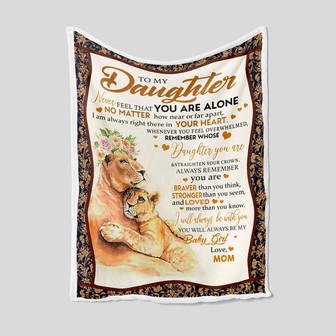 To My Daughter Blanket, Personalized Name Blanket, Mom Blanket, Family Throw Blanket, Blankets For Girls, Blanket For Gifts - Thegiftio UK