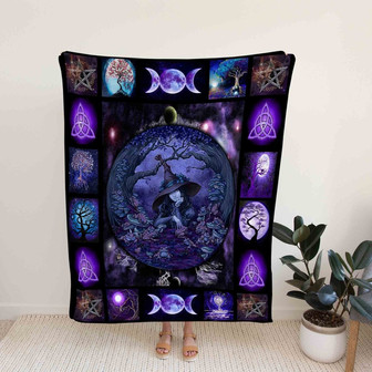 Halloween Blanket, Witch Blanket, Magic Blanket, Gift Blanket - Thegiftio UK