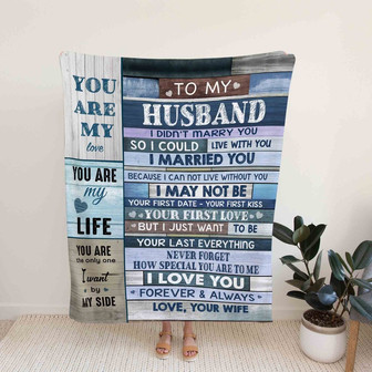 To My Husband Blanket, Personalized Name Blanket, Gift Blanket, Blanket For Couple, Blanket For Love, Wedding Anniversary Blanket - Thegiftio UK