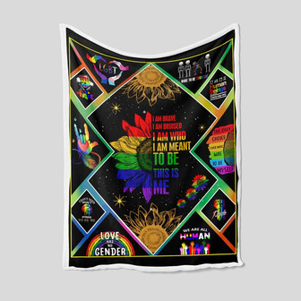 LGBT Blanket, Sunflower Blanket, Blanket For Gift, Christmas Gift Blanket - Thegiftio UK