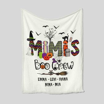 Mimi's Blanket, Horror Blanket, Bat Blanket, Halloween Blanket, Custom Name Blanket, Gift Blanket - Thegiftio UK