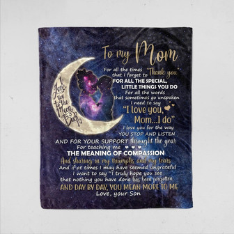 To My Mom, I Love You Mom, Personalized Blanket, To My Mom Blanket, Blanket For Mom, Gift For Mom, Mother's Day Gifts, Family Throw Blanket - Thegiftio UK