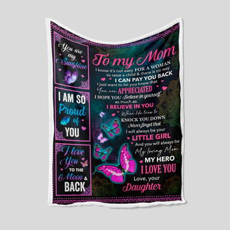 To My Mom Blanket, Personalized Name Blanket, Mother Blanket, Family Throw Blanket, Blanket For Mom, Blankets For Gift, Christmas Blanket - Thegiftio UK