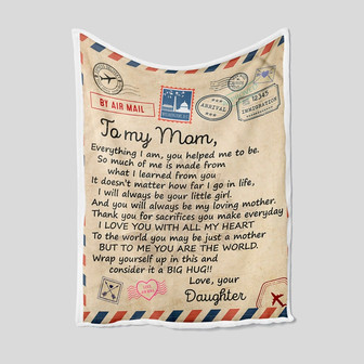 To My Mom Blanket, Personalized Name Blanket, Mother Blanket, Family Throw Blanket, Blanket For Mom, Blankets For Gift, Christmas Blanket - Thegiftio UK