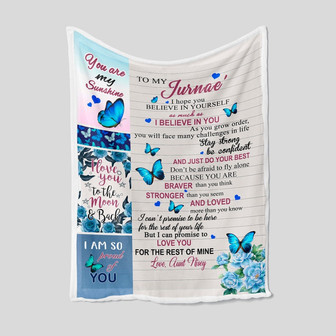 To My Niece Blanket, Personalized Name Blanket, Family Blanket, Blanket For Boys And Girls, Blanket For Gifts - Thegiftio UK
