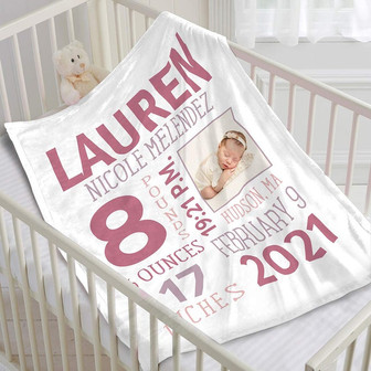 Personalized Baby Blanket, Personalized Name Blanket, Custom Name Blanket, Personalized Baby Blankets with Name - Thegiftio UK