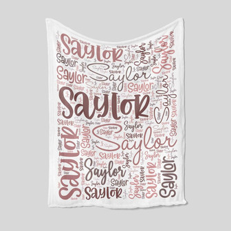 Personalized Monogrammed Blanket, Personalized Name Blanket, Custom Baby Blanket, Baby Name Blanket, Gift Blanket For Christmas - Thegiftio UK