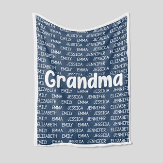 Personalized Name Blanket, Family Name Blankets, Grandma Blankets, Custom Name blankets, Custom Kids Blankets, Personalized Grandma Blankets - Thegiftio UK
