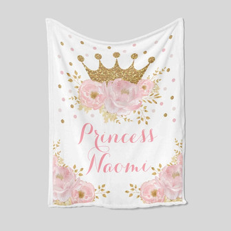 Personalized Name Blanket, Custom Baby Blanket, Queen Baby Blanket, Family Blanket, Gift Blanket For Baby Girl, Blanket For Christmas - Thegiftio UK
