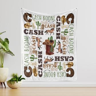Personalized Western Baby Blankets with Name for Boys, Custom Baby Blanket, Western Cowboy Baby Blanket, Cowboy Print Blanket, Gift Baby. - Thegiftio UK