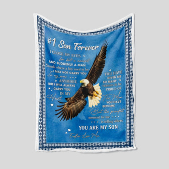 To My Son Blanket, Personalized Name Blanket, Family Blanket, Blanket For Boys And Girls, Blanket For Gifts - Thegiftio UK