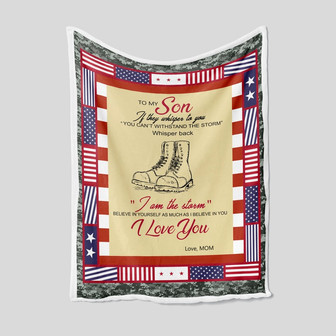 To My Son Blanket, Blanket For Son, Family Throw Blanket, Christmas Blanket, Blanket For Gift - Thegiftio UK