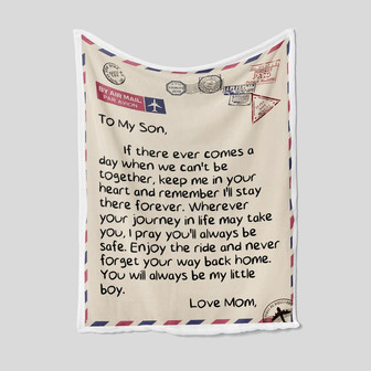 To My Son Blanket, Personalized Name Blanket, Family Blanket, Letter Blanket, Blanket For Boys And Girls, Blanket For Gifts - Thegiftio UK