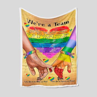 We Are Team Blanket, Personalized Name Blanket, Blanket For Love, Wedding Anniversary Blanket, Couple Blanket, Blanket For Gift - Thegiftio UK