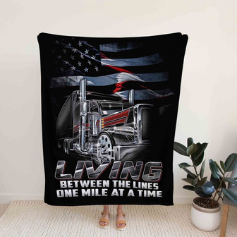 Trucker Blanket, Driver Blanket, Man Blanket, Boy Blanket, Father Blanket - Thegiftio UK