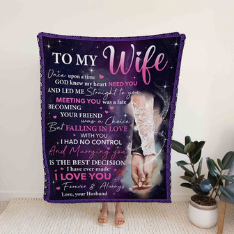 To My Wife Blanket, Blanket for Wife, Custom Name Blanket, Personalized Blankets for Wife - To My Wife Blanket from Husband, Family Blanket - Thegiftio UK