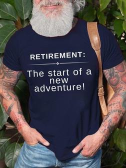 Retirement The Start Of A New Adventure Men's T-shirt - Seseable