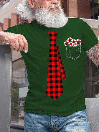 Womens Funny Christmas Print Letters Casual T-shirt - Thegiftio UK