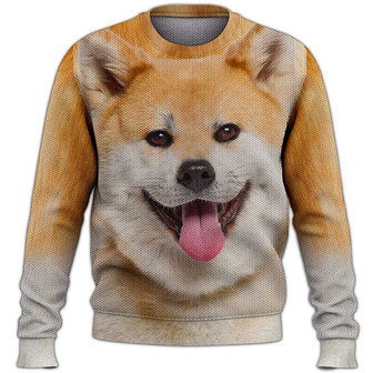 Corgi Sweater, Dog Sweater For Humans Christmas Sweater 3D Print Crewneck Men Women Sweater, Men Women 3D Print Sweater - Thegiftio UK