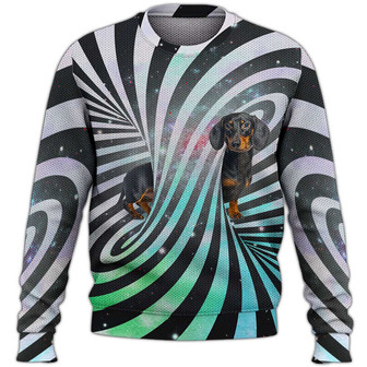 Dachshund Sweater, Dog Sweater For Humans Christmas Sweater 3D Print Crewneck Men Women Sweater, Men Women 3D Print Sweater - Thegiftio UK