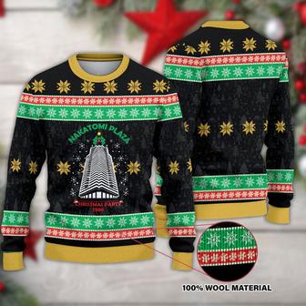 Die Hard Nakatomi Plaza Christmas Ugly Christmas Sweater, Die Hard Christmas Sweater, Woolen Sweater, Wool Knit Sweater, Men Women 3D Print Sweater - Thegiftio