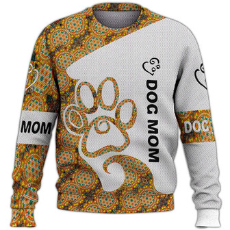 Dog Mom Sweater, Dog Sweater For Humans Christmas Sweater 3D Print Crewneck Men Women Sweater, Men Women 3D Print Sweater - Thegiftio UK