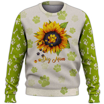 Dog Mom Sweater, Dog Sweater For Humans Christmas Sweater 3D Print Crewneck Men Women Sweater, Men Women 3D Print Sweater - Thegiftio UK