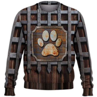 Dog Paw Sweater, Dog Sweater For Humans Christmas Sweater 3D Print Crewneck Men Women Sweater, Men Women 3D Print Sweater - Thegiftio UK