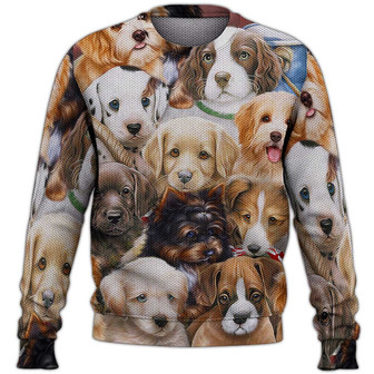 Dog Sweater, Dog Sweater For Humans Christmas Sweater 3D Print Crewneck Men Women Sweater, Men Women 3D Print Sweater - Thegiftio UK