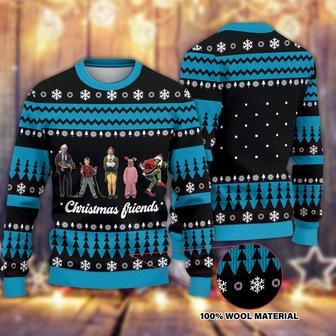 Friends Christmas Christmas Ugly Christmas Sweater, Friends Elf Home Alone Christmas Sweater, Woolen Sweater, Wool Knit Sweater, Men Women 3D Print Sweater - Thegiftio UK