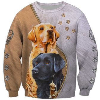 Golden Retriever Sweatshirt, Dog Sweatshirt For Humans Christmas Sweater 3D Print Crewneck Men Women Sweater - Thegiftio UK