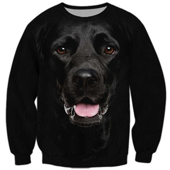 Labrador Sweatshirt For Humans Christmas Sweater 3D Print Crewneck Men Women Sweater - Thegiftio UK