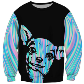 Chihuahua Never Walk Alone Sweatshirt, Chihuahua Sweatshirt, Dog Sweatshirt For Humans Christmas Sweater 3D Print Crewneck Men Women Sweater - Thegiftio UK