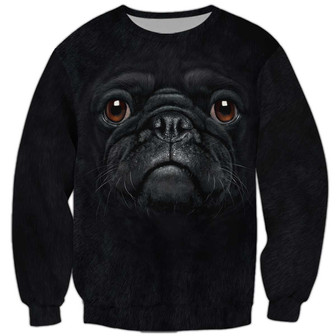 Bulldog Sweatshirt, Sweatshirt For Humans Christmas Sweater 3D Print Crewneck Men Women Sweater - Thegiftio UK