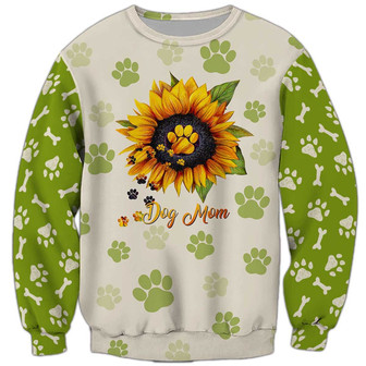 Dog Mom Sweatshirt, Sweatshirt For Humans Christmas Sweater 3D Print Crewneck Men Women Sweater - Thegiftio UK