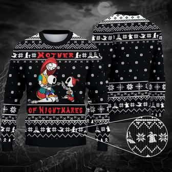 Mother of Nightmares Ugly Christmas Sweater, The Nightmare Before Christmas Sweater, Halloween Woolen Sweater, Wool Knit Sweater, Men Women 3D Print Sweater - Thegiftio UK